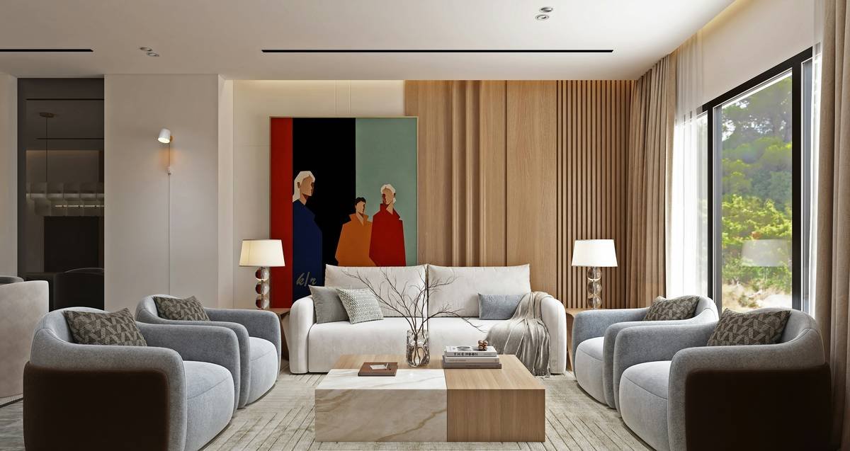 Evolution of Art Deco influences in modern interior design, showing 1920s motifs transforming into contemporary 3D wall art styles